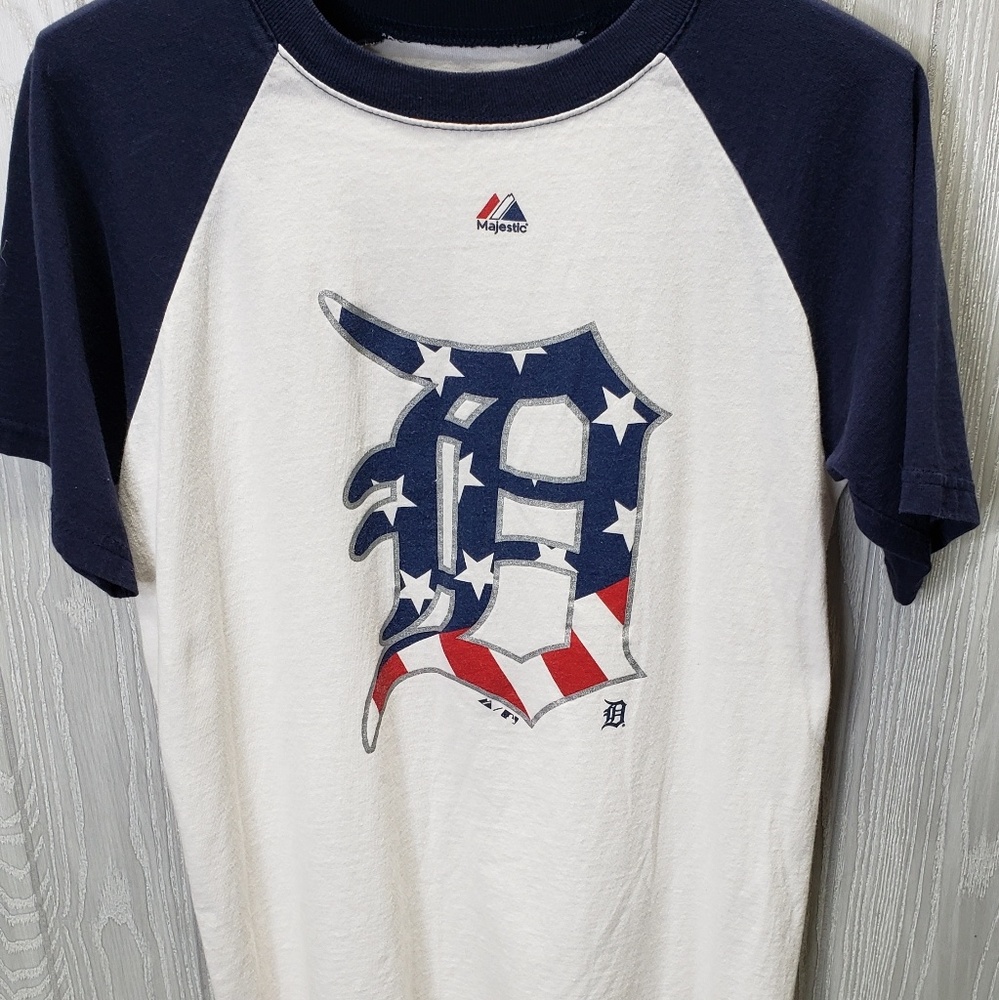 Majestic Detroit Tigers Mens Small Baseball TShirt
